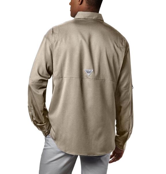 Columbia PFG Tamiami II Fishing Shirts Khaki For Men's NZ23890 New Zealand